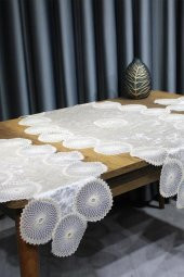 Çeyiz Diyarı Güneş Kadife 5 Parça Salon Takımı Cappucino thumbnail 6