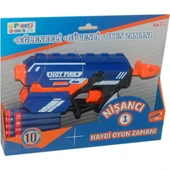 Prestij Oyuncak Hot Fire Nerf Stil Sünger Mermi Fırlatan Nişancı Oyuncak Tabanca 6363 - 1
