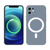 İphone Magsafe Özellikli Lansman Silikon Telefon Kılıfı - 4