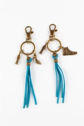 İkili Anahtarlık Big Ben Deri Püsküllü thumbnail 2