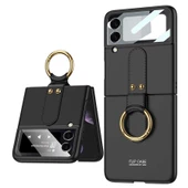 Gpack Samsung Galaxy Z Flip 3 Kılıf Yüzüklü Silikon Mat - 1