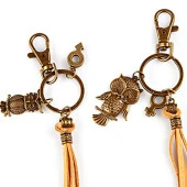 İkili Anahtarlık Cinsiyet Sembolleri Deri Püsküllü thumbnail 2