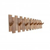 Ahşap Duvar Kapı Askısı Elbise Askılık Çit Model 8 Askılı Yuvarlak - 1