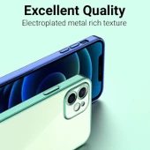 Lazer Parlak Çerçeve Şeffaf Plating Cep Telefonu Kılıfı thumbnail 4