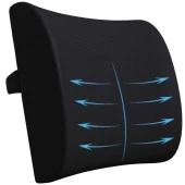 Visco Medikal Ortopedik Oto Araç Ofis Çalışma Bel Destek Yastığı Sırt Minderi Bel Minderi - 5