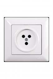 Günsan Beyaz Telefon Prizi Visage Seri Çerçevesiz - 1