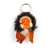 Kızılderili Maske Büyük Şef Anahtarlık No.1 - 1