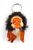 Kızılderili Maske Büyük Şef Anahtarlık No.1 - 2