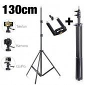 Ally 130cm Işık Ayağı Tripod Standı 3 Ayaklı Tripod Işık Ayağı 1.3 Metre - 1