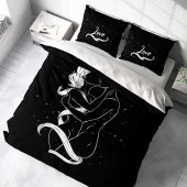 MonoHome Kamasutra Günü Çift Kişilik Nevresim Takımı 3D Pamuk Saten Black - 1