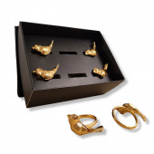 AYYBUU Peçete Halkası Gold Kuş Figürlü - 2