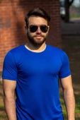 Mavi Basic Rahat İnce Petek Kumaş Spor Erkek Tshirt 22ETSHPORT - 5