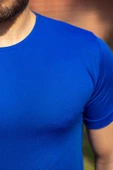 Mavi Basic Rahat İnce Petek Kumaş Spor Erkek Tshirt 22ETSHPORT - 3