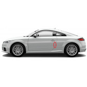 Audi S Line S RS TT E-Tron Kapı Kenarı Koruma Metalize Damla Desen 3M Band - 7
