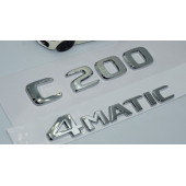 DK Tuning Benz C200 4Matic Bagaj Krom ABS 3M 3D Yazı Logo thumbnail 3