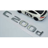DK Tuning Benz C200d Bagaj Krom ABS 3M 3D Yazı Logo - 3