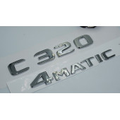 DK Tuning Benz C320 4Matic Bagaj Krom ABS 3M 3D Yazı Logo thumbnail 3