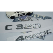 DK Tuning Benz C320 4Matic Bagaj Krom ABS 3M 3D Yazı Logo thumbnail 5