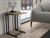 Woodn Love Rose Altıgen Desen Metal Sehpa - Atlantik Çam / Siyah - 3