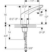 Geberit 116.145.21.1 HYTR185 Fotoselli Batarya Çift Girişli Içten Miks - 2