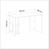 BMdekor Çalışma Masası Alya Safir Meşe - 4