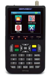 İBRAVEBOX V9 HD UYDU BULUCU DVB-S2 V8 3.5" LCD DİJİTAL EKRANLI UYDU BULUCU V9 H.265 FINDER  thumbnail 2