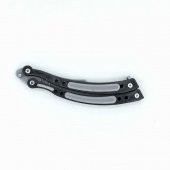 CS Go Plastik Kelebek Bıçak Sallama Stres Atma Gümüş Gri Açık Gri - 2