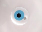 Nazar Boncuğu 1 Adet 5 CM Beyaz Delikli Dekoratif Ağaç Bahçe Ev Süsleme - 2