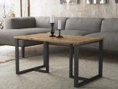 Woodn Love Ada Metal Ayaklı Orta Sehpa - Atlantik Çam / Siyah - 1