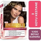 Loreal Paris Excellence Creme Saç Boyası 3 Koyu Kestane - 1