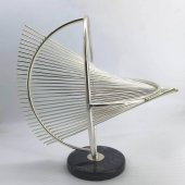 Crearthome Dekoratif Dünya Kelebek Gümüş Küçük Obje C-6-G - 4