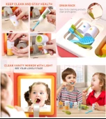 Musluğundan Su Akan, Işıklı Müzikli Eğitici Banyo Lavabosu - Aksesuarlarıyla - 4
