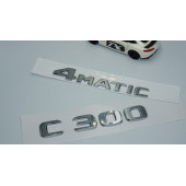 DK Tuning Benz C300 4Matic Bagaj Krom ABS 3M 3D Yazı Logo - 2