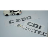 DK Tuning Benz C250 CDi Bluetec Bagaj Krom ABS 3M 3D Yazı Logo - 2