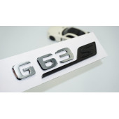 DK Tuning G63S Bagaj Siyah Krom ABS 3M 3D Yazı Logo Benz İle Uyumlu - 1