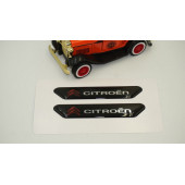 Citroen Logo Saxo Xsara Çamurluk Yanı Ve Ayna Metalize Damla Desen 3M Logo Arma thumbnail 3