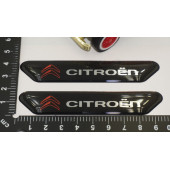 Citroen Logo C4 Cactus Çamurluk Yanı Ve Ayna Metalize Damla Desen 3M Logo Arma - 7