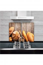 Cam Ocak Koruyucu Ve Kesim Tablası Ekmek (80cm X 52cm) 2 Parça, 5li Ocaklar thumbnail 3