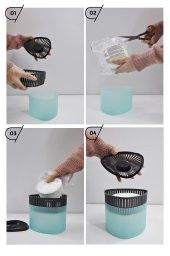 Nem Alıcılı Ve Rutubet Giderici  Aparat - 500 Gr -Üçgen Yeşil Elma 4Lü (Tablet Dahil) thumbnail 4