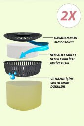 Nem Alıcılı Ve Rutubet Giderici  Aparat - 500 Gr -Üçgen Vanilya 2Li (Tablet Dahil) thumbnail 1