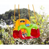 Çocuk & Bebek Salıncağı - Salıncak Emniyet Kemerli Kırmızı - 3