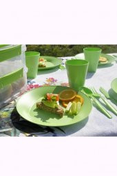 Katlı Piknik Seti Yeşil - 4