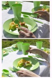 Katlı Piknik Seti Yeşil - 2