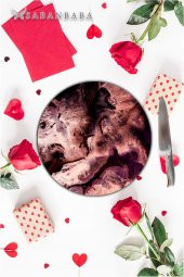 Bordo Cam Kesme Tahtası - Sunum Tabağı| Çap 20 thumbnail 2