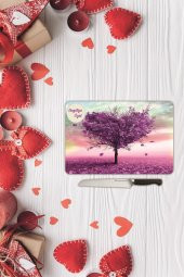 Sevgililer Günü Sevgiliye Özel Yazılı Cam Kesme Tahtası |Sv3| 30 Cm X 40 Cm - 1