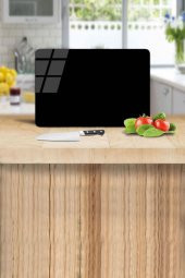 20x30 cm Düz Siyah Desenli Cam Kesim Tablası thumbnail 1