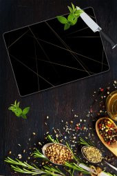 Led Desenli Cam Kesme Tahtası| 30 Cm X 40 Cm - 2