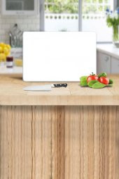 Düz Beyaz Desenli Cam Kesme Tahtası - Cam Kesme Tablası | 20cm X 30cm - 1