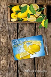 Fresh Limon Cam Kesme Tahtası - Cam Kesme Tablası | 30 Cm X 40 Cm - 2