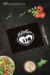 Heart Of Kitchen Cam Kesme Tahtası - Cam Kesme Tablası  | 30 cm x 40 cm thumbnail 2